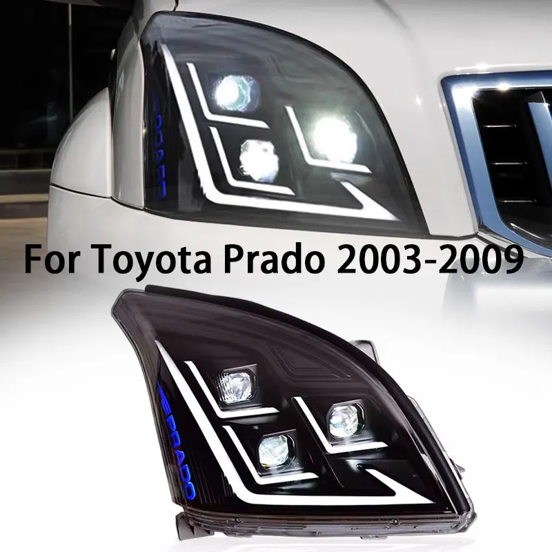 Автомобильные фары для Toyota Prado 2003-2009, новый стиль, светодиодная фара в сборе, улучшенная Настройка, аксессуары для объектива проектора
Автомобильные фары для Toyota Prado 2003-2009, новый стиль, светодиодная фара в сборе, улучшенная Настройка, аксессуары для объектива проектора