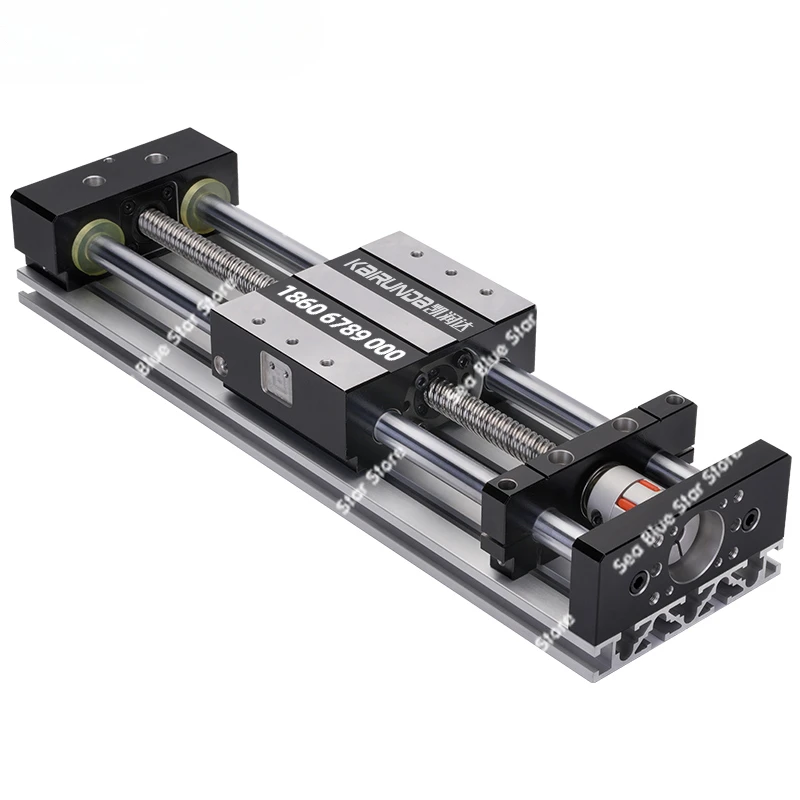 Double optical axis rail linear slide table 1605 ball screw, servo cross XYZ three-axis aluminum electric guide module
Double optical axis rail linear slide table 1605 ball screw, servo cross XYZ three-axis aluminum electric guide module