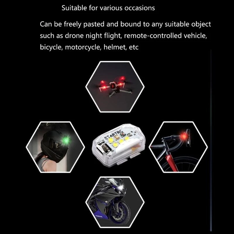 E56B Universal Light Anti-Collision Warning Night Flight Light 3 Lighting Modes Switching for Air 3/Mini 4
E56B Universal Light Anti-Collision Warning Night Flight Light 3 Lighting Modes Switching for Air 3/Mini 4