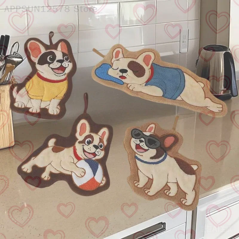 Полотенце для рук с милым щенком, быстросохнущая, впитывающая коралловая бархатная тряпка для чистки с рисунком мультяшного животного для использования на кухне и в ванной комнате
Полотенце для рук с милым щенком, быстросохнущая, впитывающая коралловая бархатная тряпка для чистки с рисунком мультяшного животного для использования на кухне и в ванной комнате