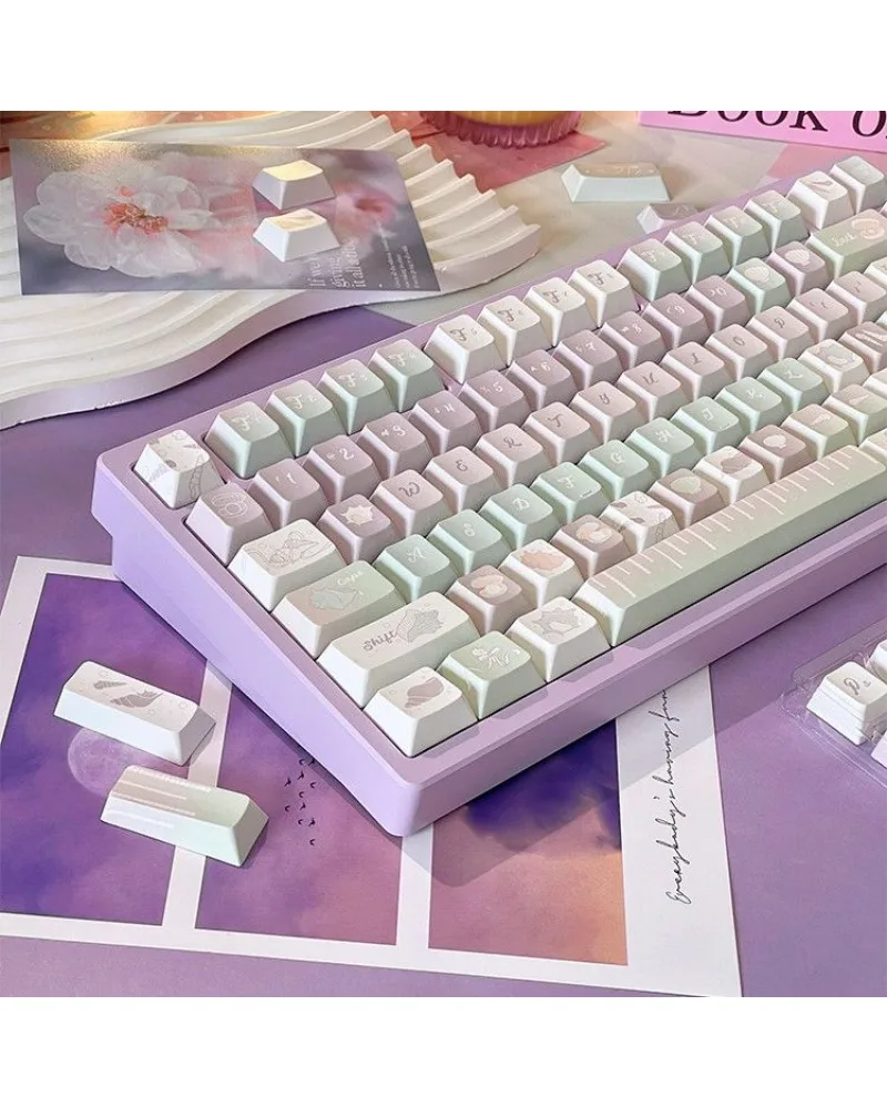 Tinghai original theme keycap pink advanced adaptation mechanical keyboard keycap PBT material full five-sided hot sublimation
Tinghai original theme keycap pink advanced adaptation mechanical keyboard keycap PBT material full five-sided hot sublimation