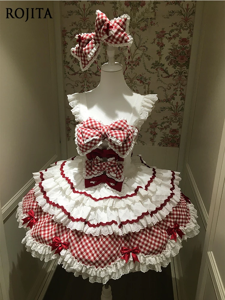 Sweet Petal Lolita Dress for Women with Bow Cute Plaid Small Flutter Sleeve Mini Lolita Dress 2025 New Summer Dress
Sweet Petal Lolita Dress for Women with Bow Cute Plaid Small Flutter Sleeve Mini Lolita Dress 2025 New Summer Dress