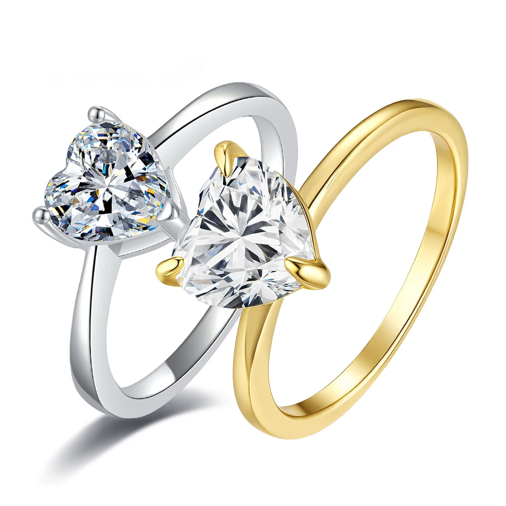 Кольцо с бриллиантом в форме сердца 1-2 карата, блестящий муассанит с сертификатом, 100% пройденный тест на бриллиант, серебряное ювелирное кольцо S925, подарок
Кольцо с бриллиантом в форме сердца 1-2 карата, блестящий муассанит с сертификатом, 100% пройденный тест на бриллиант, серебряное ювелирное кольцо S925, подарок