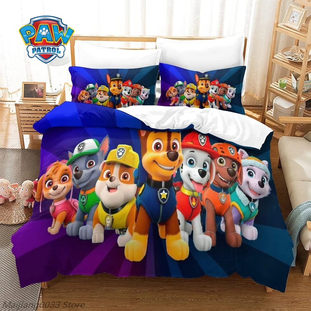 Paw Patrol Bedding Set 3Pcs Duvet Cover Chase Marshall Skye Rubble Rocky Zuma Everest Ryder Kids Boys Girls Gift
Paw Patrol Bedding Set 3Pcs Duvet Cover Chase Marshall Skye Rubble Rocky Zuma Everest Ryder Kids Boys Girls Gift