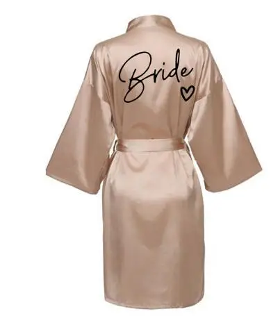Wedding Party Team Bride Robe With Black Letters Kimono Satin Pajamas Bridesmaid Bathrobe SP003
Wedding Party Team Bride Robe With Black Letters Kimono Satin Pajamas Bridesmaid Bathrobe SP003