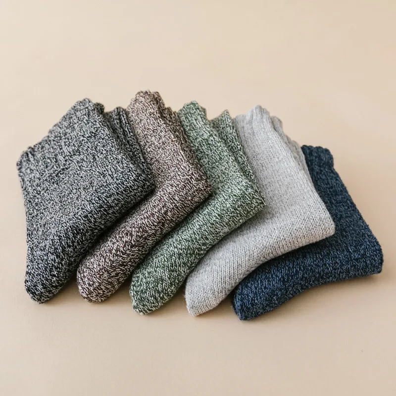 5 pairs of men's mid length socks thick warm autumn winter thick styles versatile thick retro thick thread woolen socks
5 pairs of men's mid length socks thick warm autumn winter thick styles versatile thick retro thick thread woolen socks