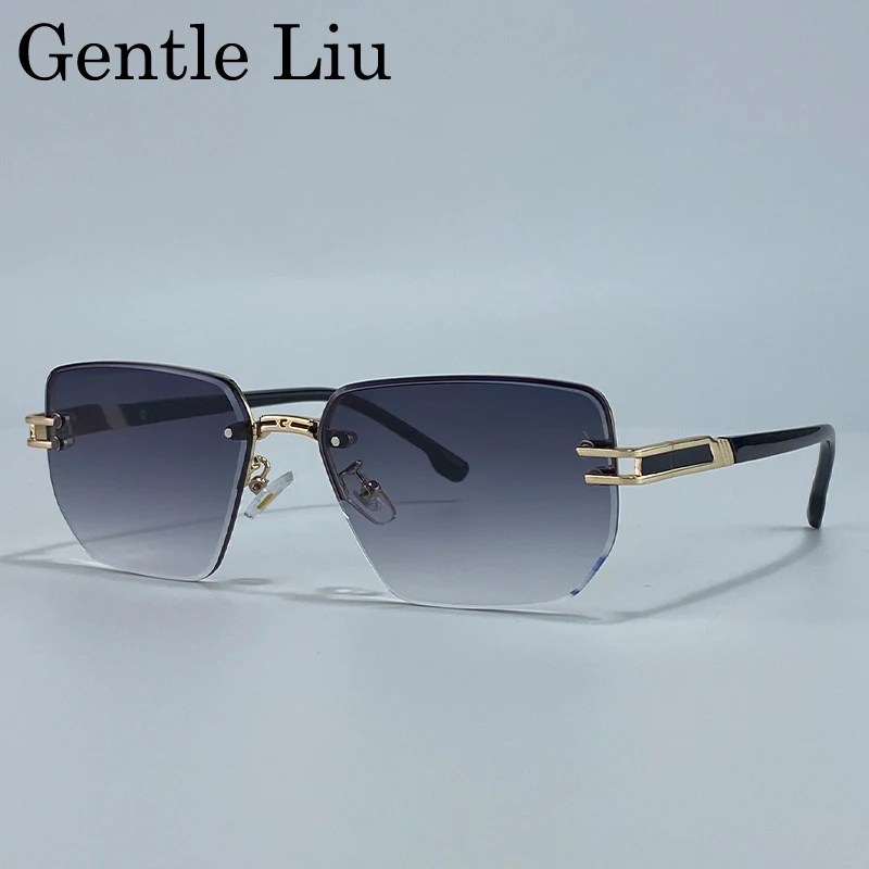 Retro Square Rimless Polygon Sunglasses Men 2025 Luxury Brand Trendy UV400 Driving Sun Glasses For Male Eyewear Frameless Shades
Retro Square Rimless Polygon Sunglasses Men 2025 Luxury Brand Trendy UV400 Driving Sun Glasses For Male Eyewear Frameless Shades
