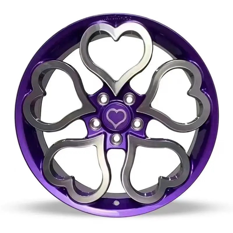 Factory Hot Selling 17-22 Inch Heart Forged Aluminum Alloy Wheels with 5-hole Rims Suitable for Mini Smart
Factory Hot Selling 17-22 Inch Heart Forged Aluminum Alloy Wheels with 5-hole Rims Suitable for Mini Smart
