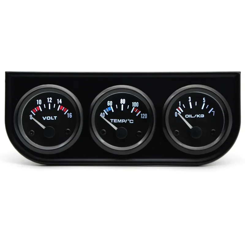 Car Gauge 52MM 2-inch 3 in 1 Triple Gauge Kit Combination Meter with Sensor Oil Temp Water Temp Oil Pressure Universal
Car Gauge 52MM 2-inch 3 in 1 Triple Gauge Kit Combination Meter with Sensor Oil Temp Water Temp Oil Pressure Universal