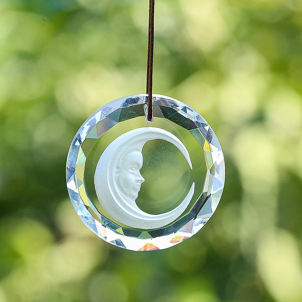 Crystal Hanging Round Pendant Swirl Design Window Sun Catcher Home Decor Ornament for Light Refraction Gift Spiritual Decoration
Crystal Hanging Round Pendant Swirl Design Window Sun Catcher Home Decor Ornament for Light Refraction Gift Spiritual Decoration