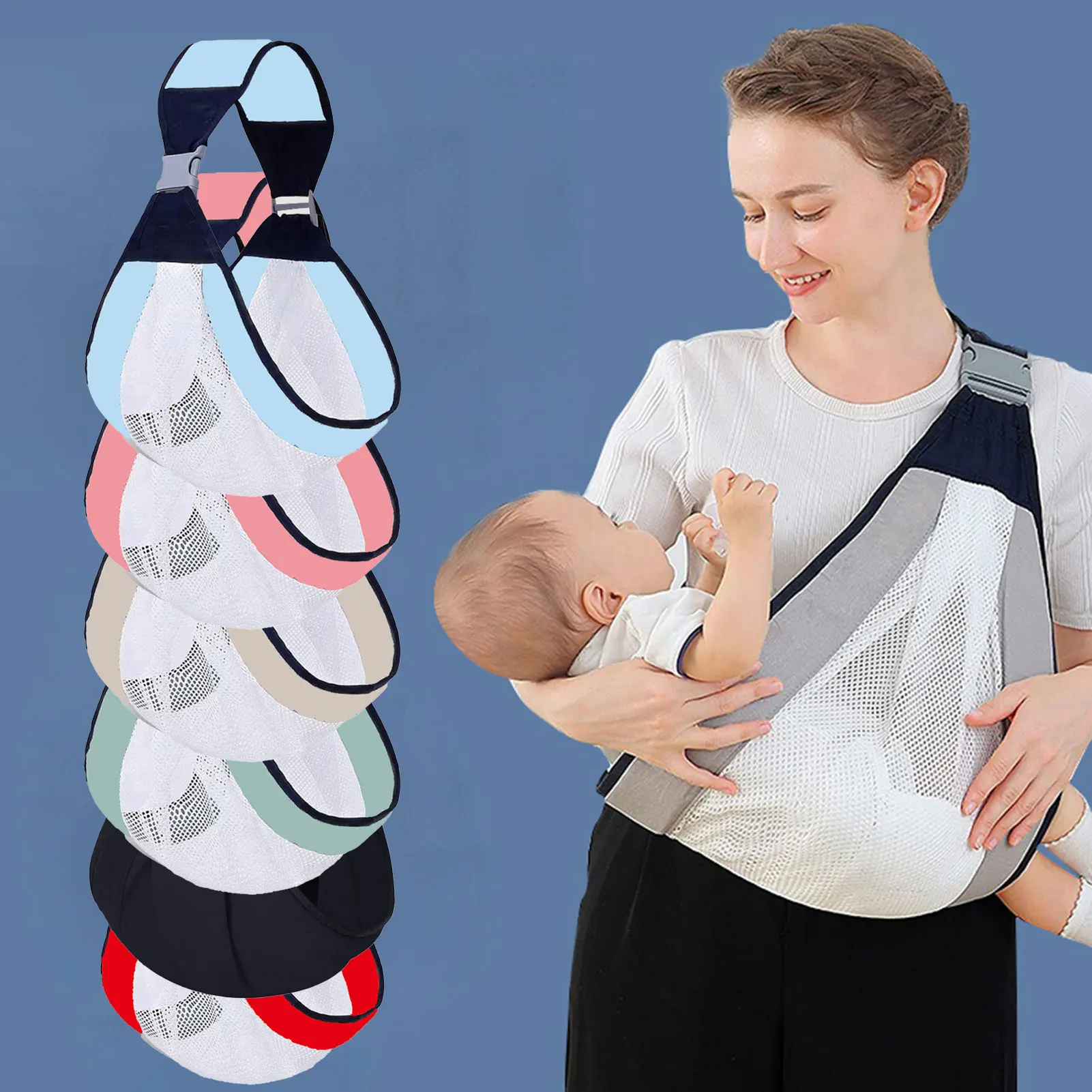 Child Carrier Wrap Multifunctional Baby Carrier Ring Sling for Baby Toddler Carrier Accessories Easy Carrying Artifact Ergonomic
Child Carrier Wrap Multifunctional Baby Carrier Ring Sling for Baby Toddler Carrier Accessories Easy Carrying Artifact Ergonomic
