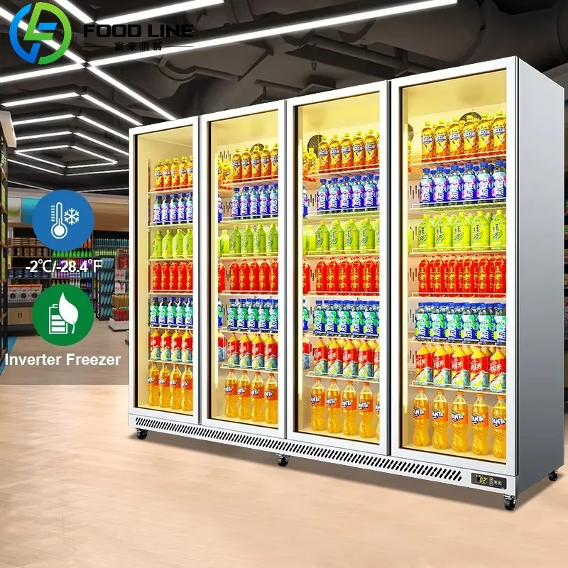 Large Capacity Vertical Inverter Display Fridge 4 Door Upright Refrigerator Showcase for Commercial Kitchens
Large Capacity Vertical Inverter Display Fridge 4 Door Upright Refrigerator Showcase for Commercial Kitchens