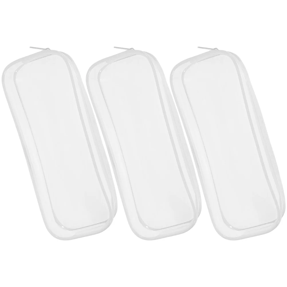 3 Pcs Transparent Pencil Case Bag Students Container Multi-function School Portable Decorative Stationery
3 Pcs Transparent Pencil Case Bag Students Container Multi-function School Portable Decorative Stationery