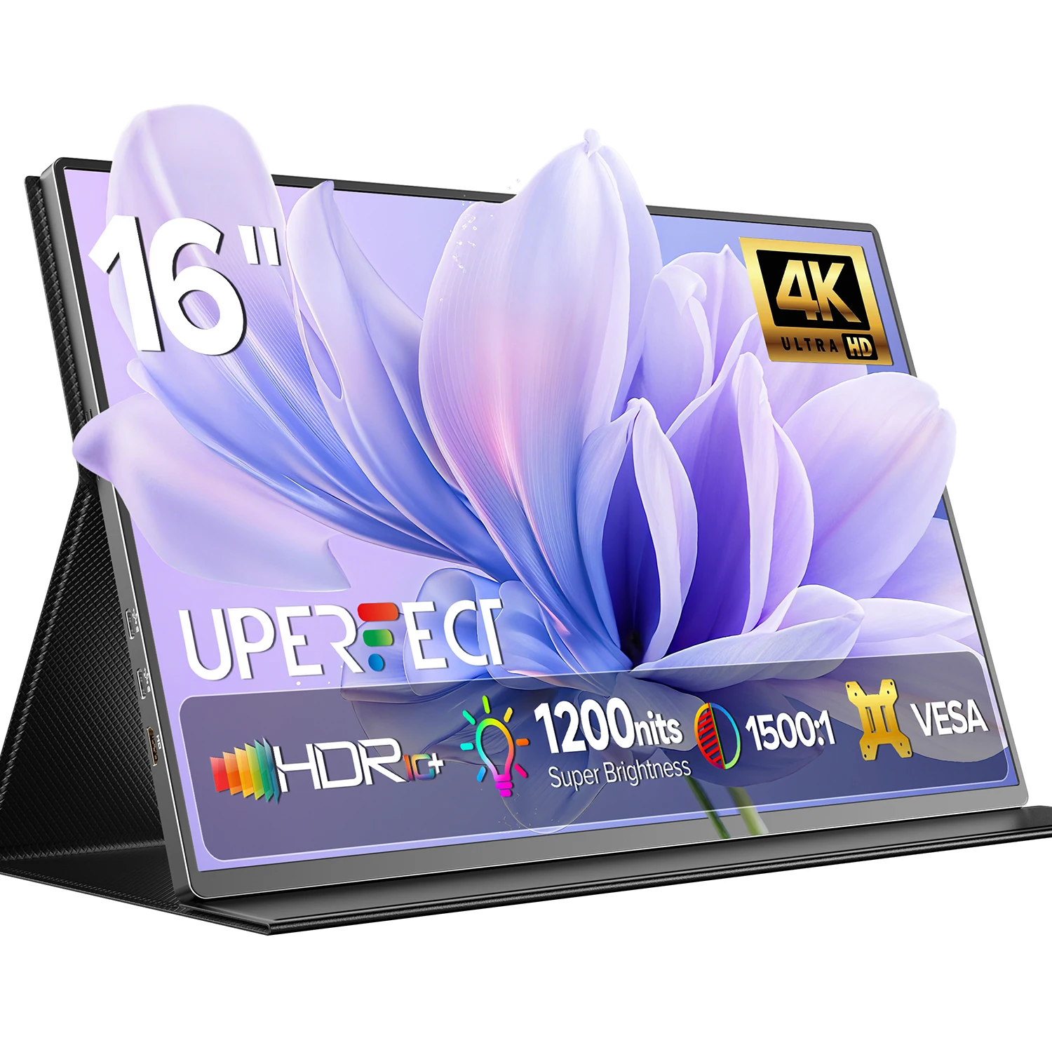 Портативный монитор UPERFECT True 4K, 16 дюймов, UHD, 3840 × 2160, 100% sRGB, USB-C 3,1, HDMI, внешний секундный экран, компьютерный дисплей с VESA
Портативный монитор UPERFECT True 4K, 16 дюймов, UHD, 3840 × 2160, 100% sRGB, USB-C 3,1, HDMI, внешний секундный экран, компьютерный дисплей с VESA