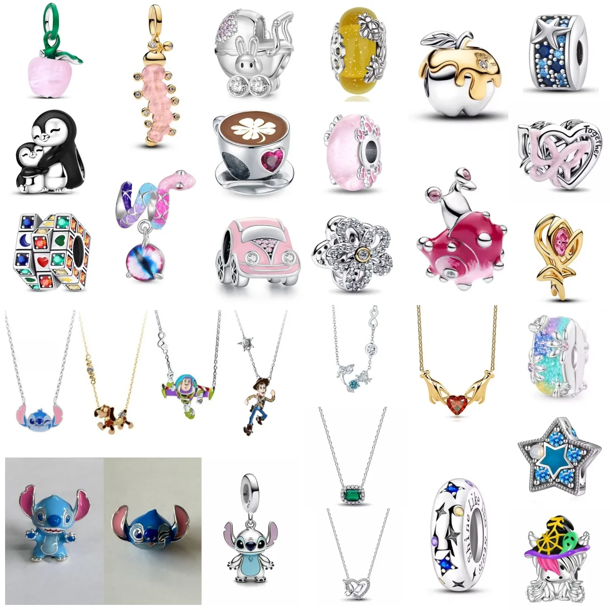 New 925 Silver Cute Cartoon Blue Dog,Caterpillar, Apple Pendant,Suitable for Original Bracelet DIY Accessories Exquisite Jewelry
New 925 Silver Cute Cartoon Blue Dog,Caterpillar, Apple Pendant,Suitable for Original Bracelet DIY Accessories Exquisite Jewelry