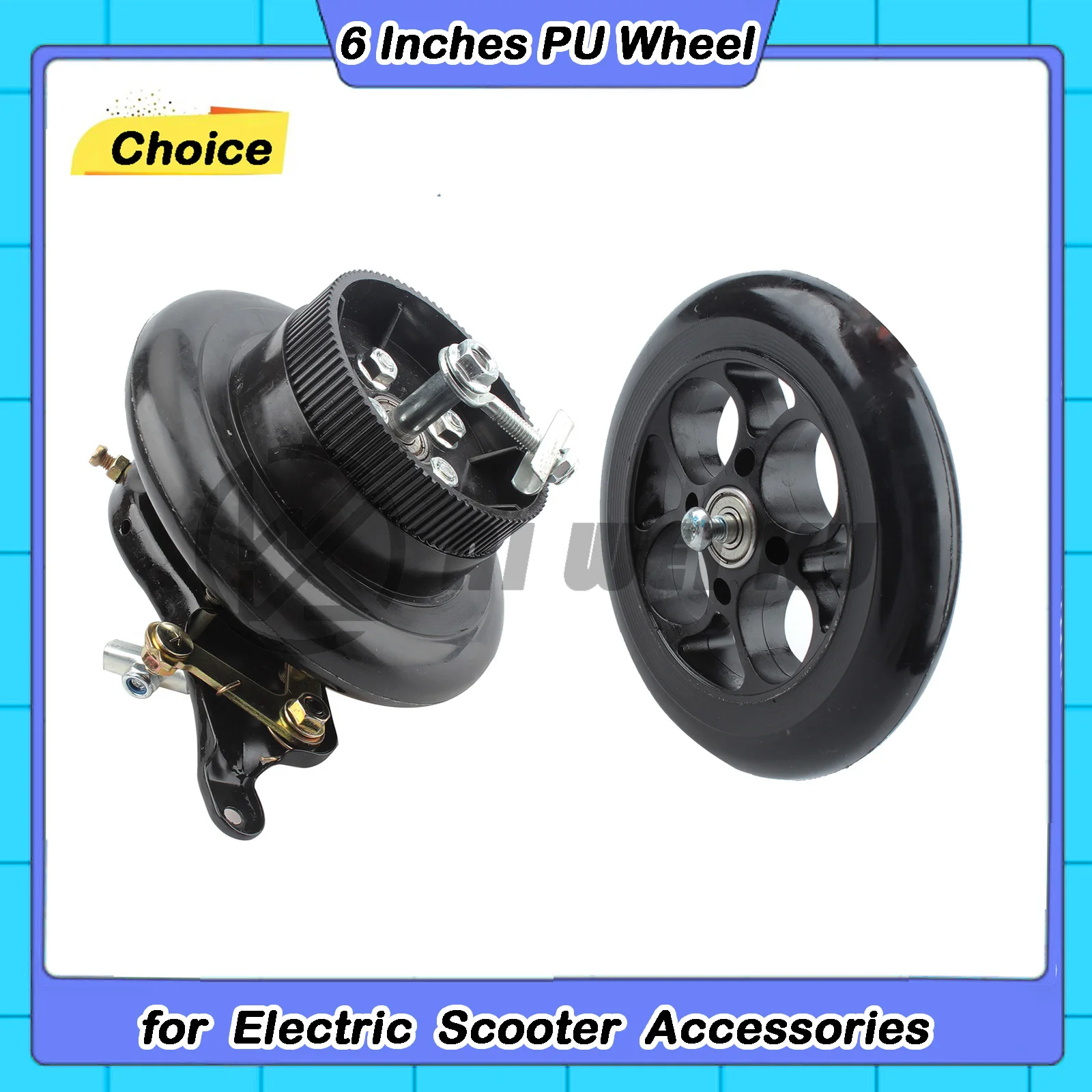 6 Inches PU Wheel 140mm Castor Wheel for Electric Scooter Easy Folding Scooter Electric Skateboard Bicycle Children Front Rear
6 Inches PU Wheel 140mm Castor Wheel for Electric Scooter Easy Folding Scooter Electric Skateboard Bicycle Children Front Rear