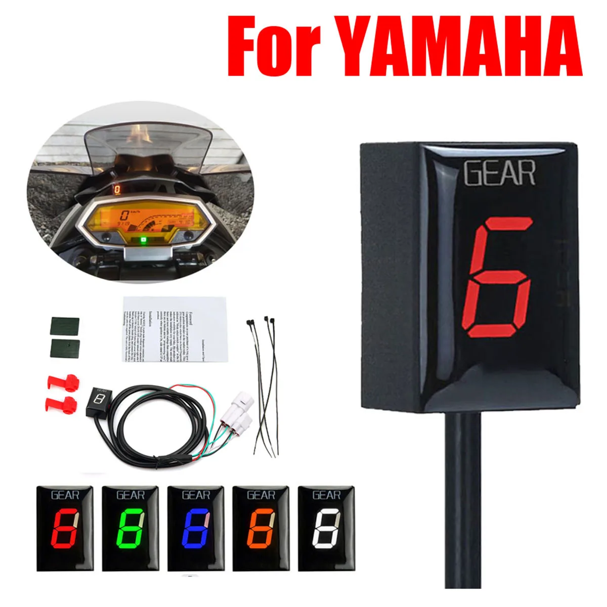 For Yamaha YZF R1 R6 FZ8 Mt03 MT-01 Fzs600 XJR400 FZ1 FZ1N FZ400 FZ6 Xv1900a YS250 XV1600A Xj6 Fazer FZS Gear Indicator Display
For Yamaha YZF R1 R6 FZ8 Mt03 MT-01 Fzs600 XJR400 FZ1 FZ1N FZ400 FZ6 Xv1900a YS250 XV1600A Xj6 Fazer FZS Gear Indicator Display