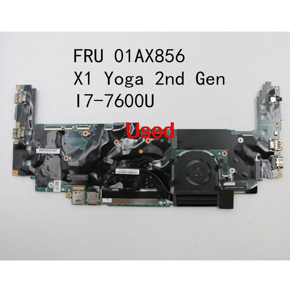 Used for Lenovo ThinkPad X1 Yoga 2nd Gen Laptop Motherboard CPU I7-7600U 16GB FRU 01AX856 01LV173 5B20V13746
Used for Lenovo ThinkPad X1 Yoga 2nd Gen Laptop Motherboard CPU I7-7600U 16GB FRU 01AX856 01LV173 5B20V13746