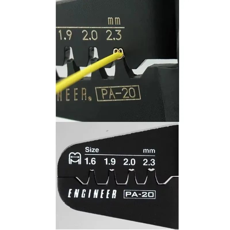 ENGINEER PA-09/PA-20 Precision Crimping Pliers 1 pc For fine wires 1.0-1.9mm/ 1.6-2.3mm size Japan Connector Crimping Pliers
ENGINEER PA-09/PA-20 Precision Crimping Pliers 1 pc For fine wires 1.0-1.9mm/ 1.6-2.3mm size Japan Connector Crimping Pliers