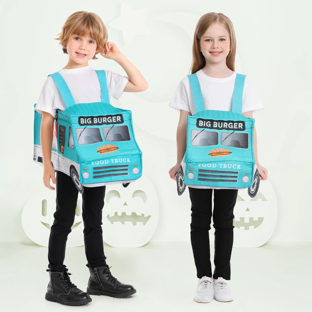 Creative Halloween Performance Costume Burger Bus Stage Show Magic Performance Children's Dress up Party Supplies
Creative Halloween Performance Costume Burger Bus Stage Show Magic Performance Children's Dress up Party Supplies
