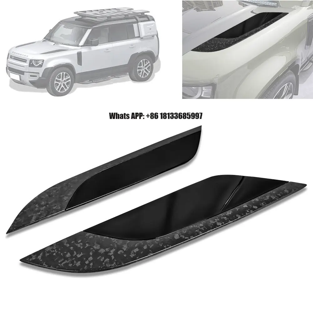 New Design Carbon Fibre Bonnet Two Sides Trim Panel Hood Vent Covers for Land Rover Defender 110 90 2023 2024
New Design Carbon Fibre Bonnet Two Sides Trim Panel Hood Vent Covers for Land Rover Defender 110 90 2023 2024