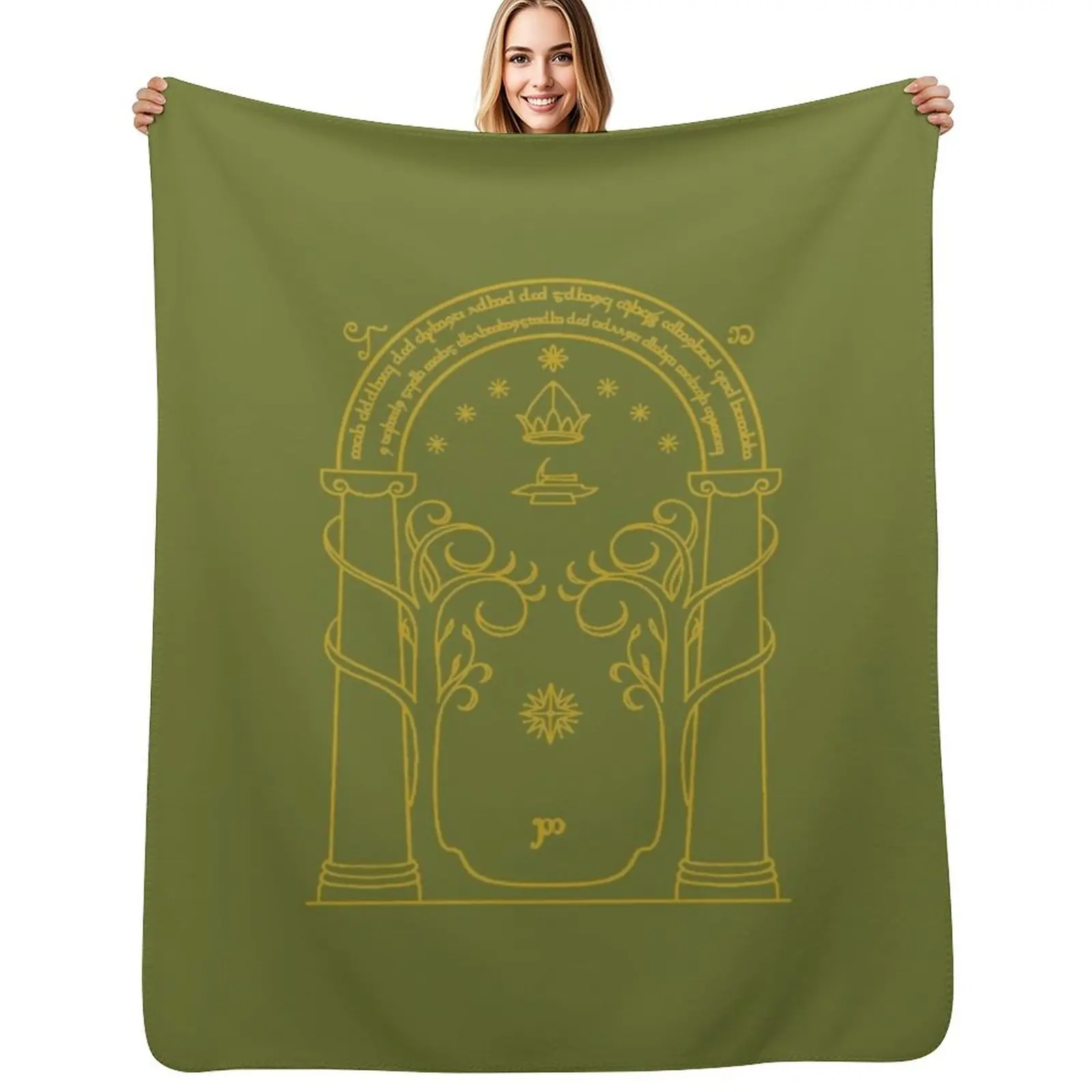 Doors of Durin Throw Blanket Thin Soft Blanket for Summer Night Sleeping
Doors of Durin Throw Blanket Thin Soft Blanket for Summer Night Sleeping