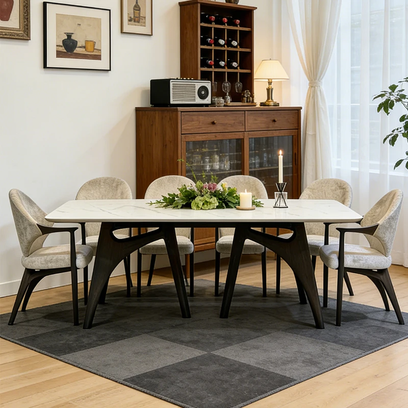 km-Simple French Luxury Wood Marble Rectangular Dining Table Modern Light Luxury Restaurant Home Large Apartment Dining Desk%
km-Simple French Luxury Wood Marble Rectangular Dining Table Modern Light Luxury Restaurant Home Large Apartment Dining Desk%
