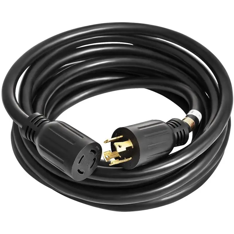 40 FT 30 Amp Generator Extension Cord SJTW 10 Gauge 4 Prong, NEMA L14-30P 125/250V 7500W Heavy Duty Generator Power Cord with Twist Lock Connectors
40 FT 30 Amp Generator Extension Cord SJTW 10 Gauge 4 Prong, NEMA L14-30P 125/250V 7500W Heavy Duty Generator Power Cord with Twist Lock Connectors