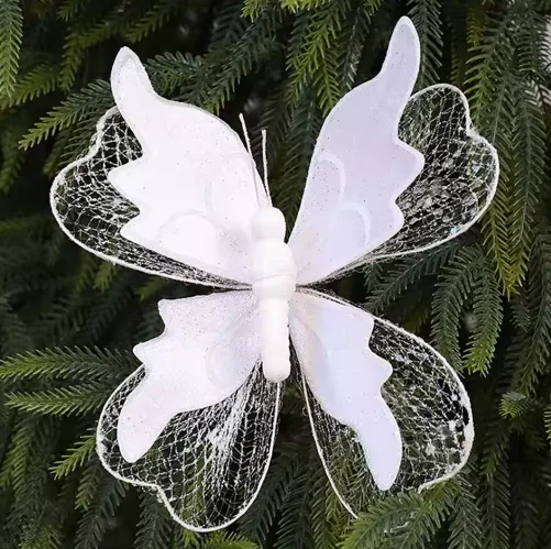 Multicolor Christmas Tree Decoration 22*20cm Gold Powder Fabric Glitter Butterfly Accessories Party Supplies Hanging Decoration
Multicolor Christmas Tree Decoration 22*20cm Gold Powder Fabric Glitter Butterfly Accessories Party Supplies Hanging Decoration