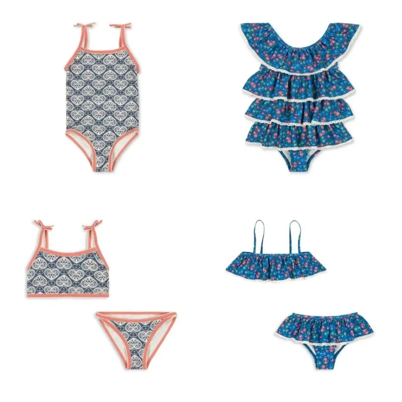 Girls Swimwears Blue Flower Lace One-piece Swimsuit Girl Cute Bikini Set Kids Beach Swimwear Two-piece Baby Swimsuits Bikinis
Girls Swimwears Blue Flower Lace One-piece Swimsuit Girl Cute Bikini Set Kids Beach Swimwear Two-piece Baby Swimsuits Bikinis