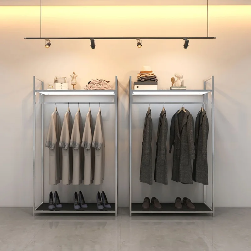 custom,Custom clothing store design window showcase boutique heavy duty clothes rack metal display clothing rack led lights
custom,Custom clothing store design window showcase boutique heavy duty clothes rack metal display clothing rack led lights