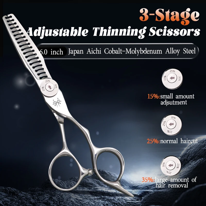 Yijiang professional double teeth hair thinning scissors barber shears japan steel hair cutting scissors salon hairdresser use
Yijiang professional double teeth hair thinning scissors barber shears japan steel hair cutting scissors salon hairdresser use