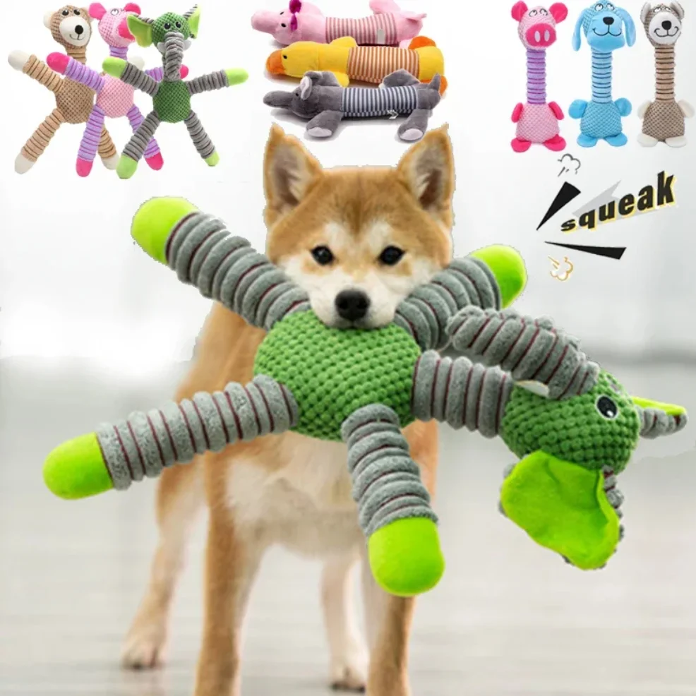 Indestructible Large Dog Sound Squeaky Toys Animals Shape Pet Soft Plush Chew Molar Training Toy Puppy Bite Teeth Dental Toys
Indestructible Large Dog Sound Squeaky Toys Animals Shape Pet Soft Plush Chew Molar Training Toy Puppy Bite Teeth Dental Toys