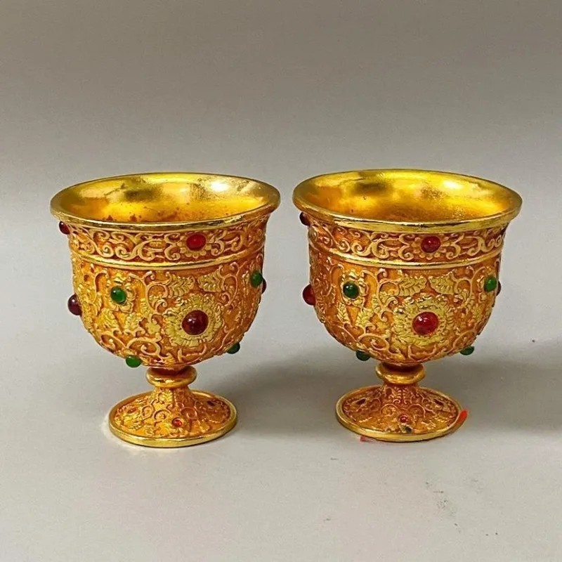 1pcs Antique Embossed Vintage Metal Wine Cup China Tang Dynasty Cups Gemstone Setting Wine Glasses Living Room Decoration
1pcs Antique Embossed Vintage Metal Wine Cup China Tang Dynasty Cups Gemstone Setting Wine Glasses Living Room Decoration