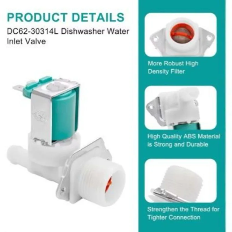 DC62-30314L Dishwasher Inlet Valve for Samsung Dishwasher PS4209101 PAP5582579
DC62-30314L Dishwasher Inlet Valve for Samsung Dishwasher PS4209101 PAP5582579