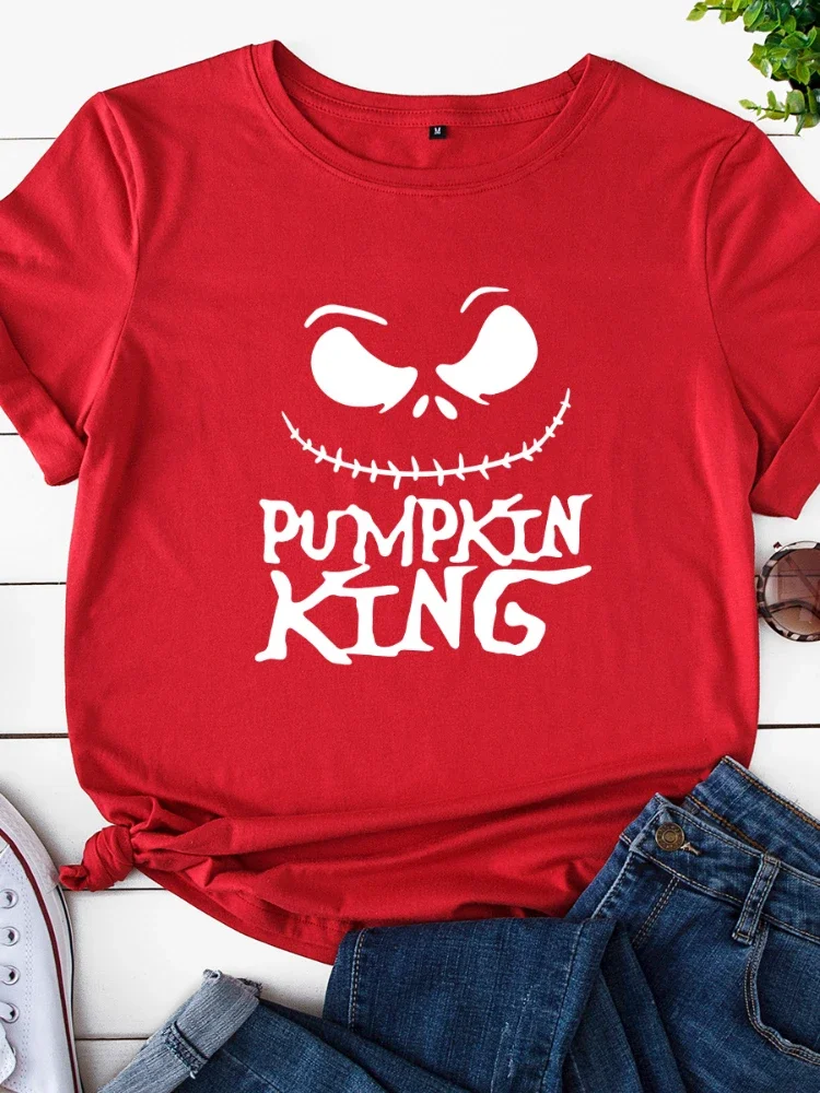 PUMPKIN KING Ghost Print Women T Shirt Short Sleeve O Neck Loose Women Tshirt Ladies Tee Shirt Tops Clothes Camisetas Mujer
PUMPKIN KING Ghost Print Women T Shirt Short Sleeve O Neck Loose Women Tshirt Ladies Tee Shirt Tops Clothes Camisetas Mujer