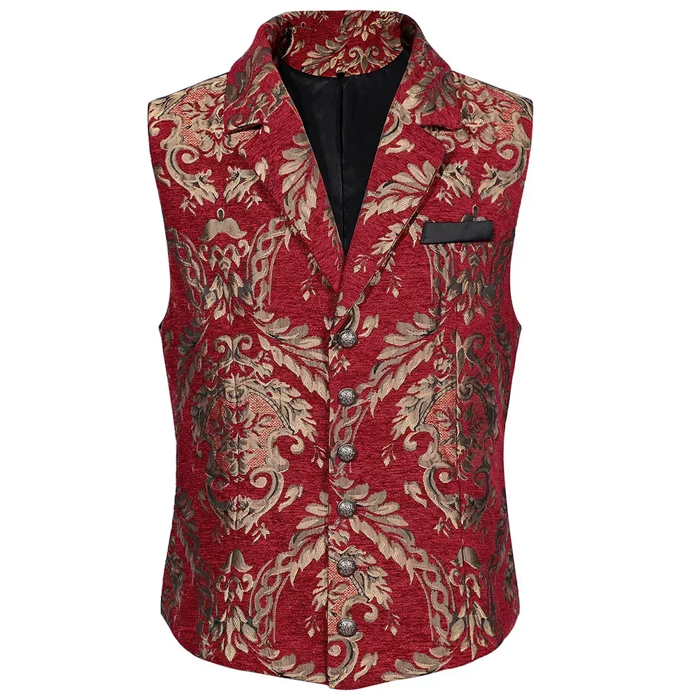 New Men Victorian Suit Vest Steampunk Gothic Jacquard Weave Medieval Waistcoat Victorian Masquerade Cosplay Costume Renaissance
New Men Victorian Suit Vest Steampunk Gothic Jacquard Weave Medieval Waistcoat Victorian Masquerade Cosplay Costume Renaissance