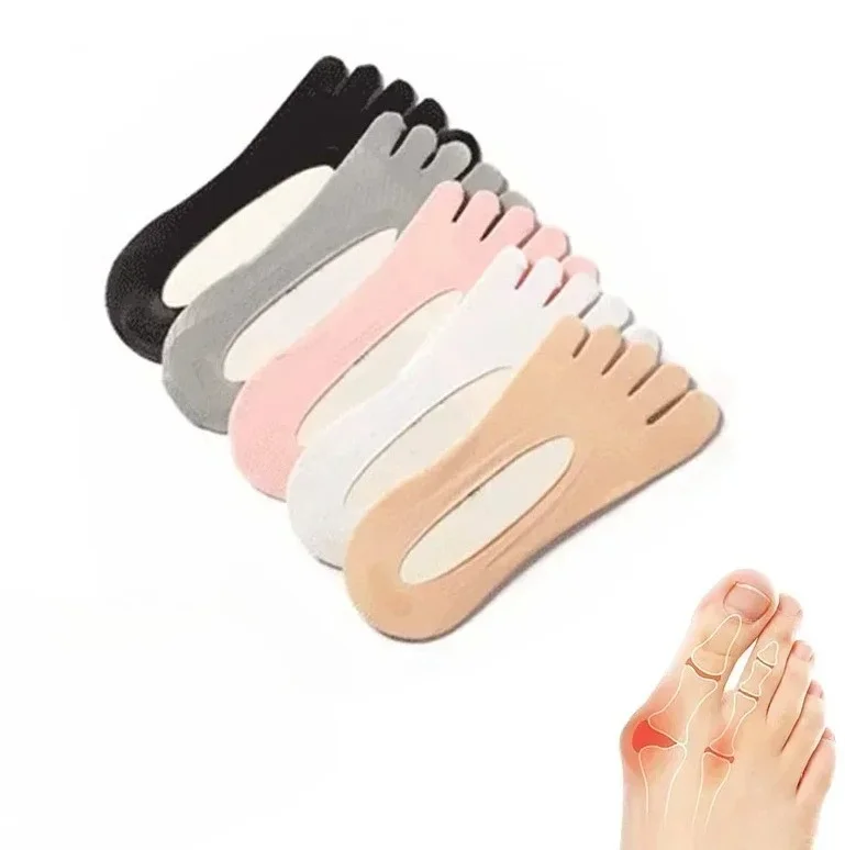 5 Pairs Women Orthopedic Compression Toe Socks, Full Toe Yoga Sock with Gel Tab, Soft Breathable Five Finger Socks 
5 Pairs Women Orthopedic Compression Toe Socks, Full Toe Yoga Sock with Gel Tab, Soft Breathable Five Finger Socks
