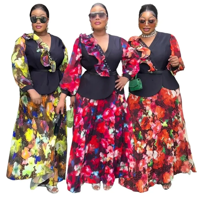 2025 New Plus Size African Party Dresses For Women 2025 New Fashion Dashiki Ankara Wedding Gowns Elegant Turkey Maxi Dress
2025 New Plus Size African Party Dresses For Women 2025 New Fashion Dashiki Ankara Wedding Gowns Elegant Turkey Maxi Dress