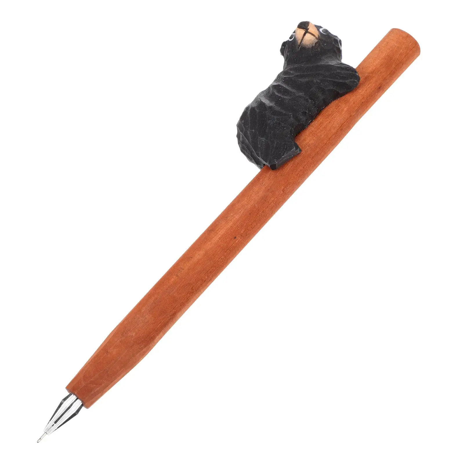 Black Bear Wooden Carving Pen Student Ballpoint Unique Small Animal Funny Cartoon Climbing Design Smooth Writing Gifts Kids
Black Bear Wooden Carving Pen Student Ballpoint Unique Small Animal Funny Cartoon Climbing Design Smooth Writing Gifts Kids