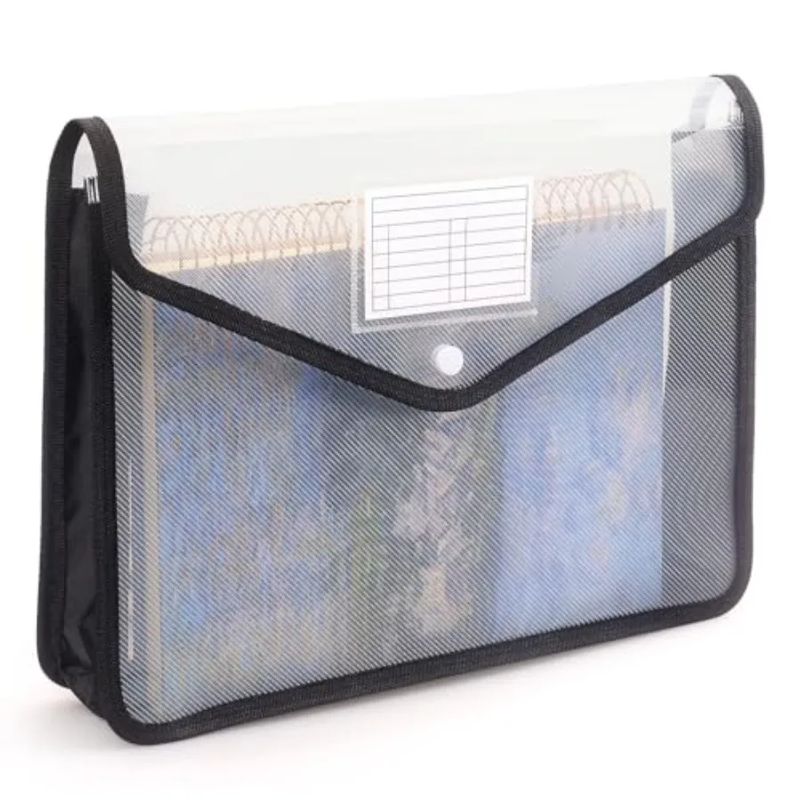 Plastic Expanding File Folder, Transparent envelopes with Snap Closure, No Dividers, Large Capacity, Fit Letter/A4 Size
Plastic Expanding File Folder, Transparent envelopes with Snap Closure, No Dividers, Large Capacity, Fit Letter/A4 Size