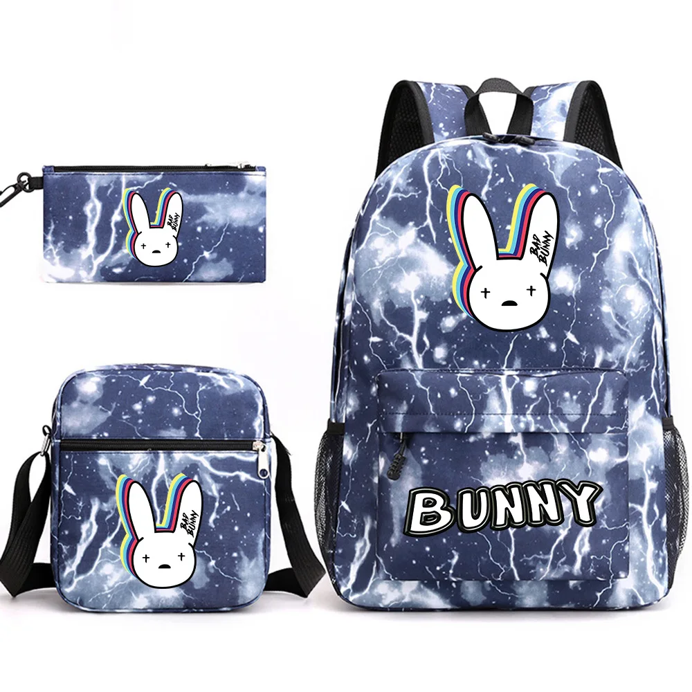 Harajuku Popular Cool bad Bunny Print 3pcs/Set Student School Bags Laptop Daypack Backpack Inclined shoulder bag Pencil Case
Harajuku Popular Cool bad Bunny Print 3pcs/Set Student School Bags Laptop Daypack Backpack Inclined shoulder bag Pencil Case