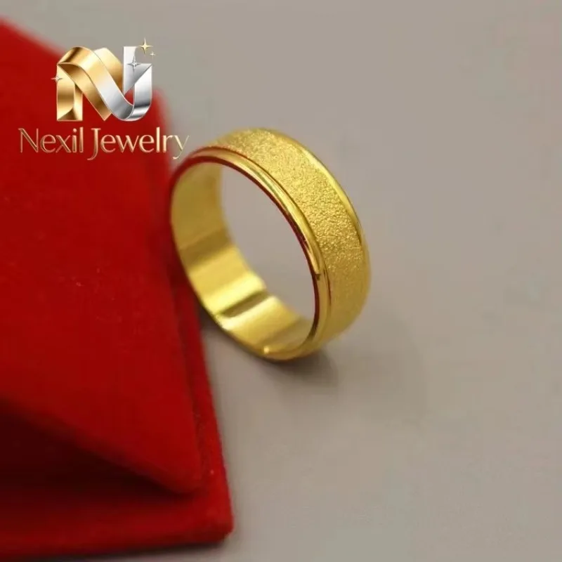 Nexil Jewelry Luxury 24K 9999 Pure Gold real gold Men's and Women's Frosted Closed Ring
Nexil Jewelry Luxury 24K 9999 Pure Gold real gold Men's and Women's Frosted Closed Ring