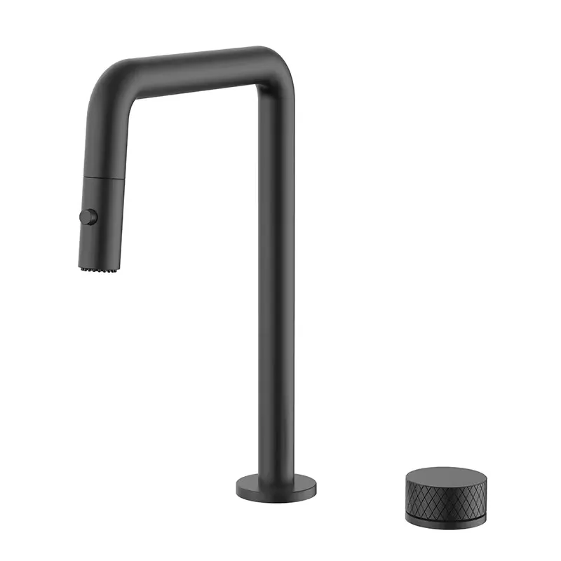 Luxury Brass Kitchen Sink Tap 1 Handle 2 Hole Deck Mount Kitchen Faucet Brushed grey Kitchen Sink Faucet with Pull Out Sprayer
Luxury Brass Kitchen Sink Tap 1 Handle 2 Hole Deck Mount Kitchen Faucet Brushed grey Kitchen Sink Faucet with Pull Out Sprayer