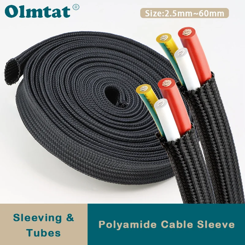 Black 2.5mm - 60mm 1~30m New Arrive High Density Nylon Braided Insulated Sleeve Wire Protection Polyamide Expandable Sheath
Black 2.5mm - 60mm 1~30m New Arrive High Density Nylon Braided Insulated Sleeve Wire Protection Polyamide Expandable Sheath