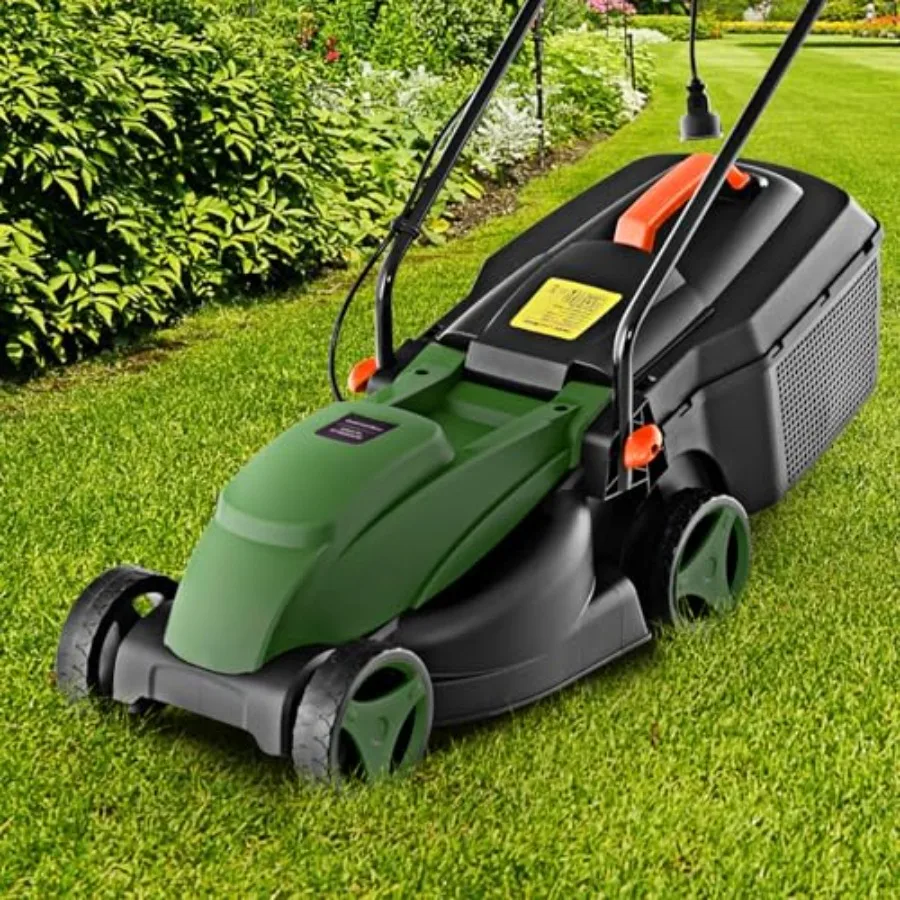 Electric Lawn Mower 13 Corded Lawnmower with 10 Amp Copper Motor 6.6-Gallon Grass Collection Box 3-Position Heights Push Lawn M
Electric Lawn Mower 13 Corded Lawnmower with 10 Amp Copper Motor 6.6-Gallon Grass Collection Box 3-Position Heights Push Lawn M