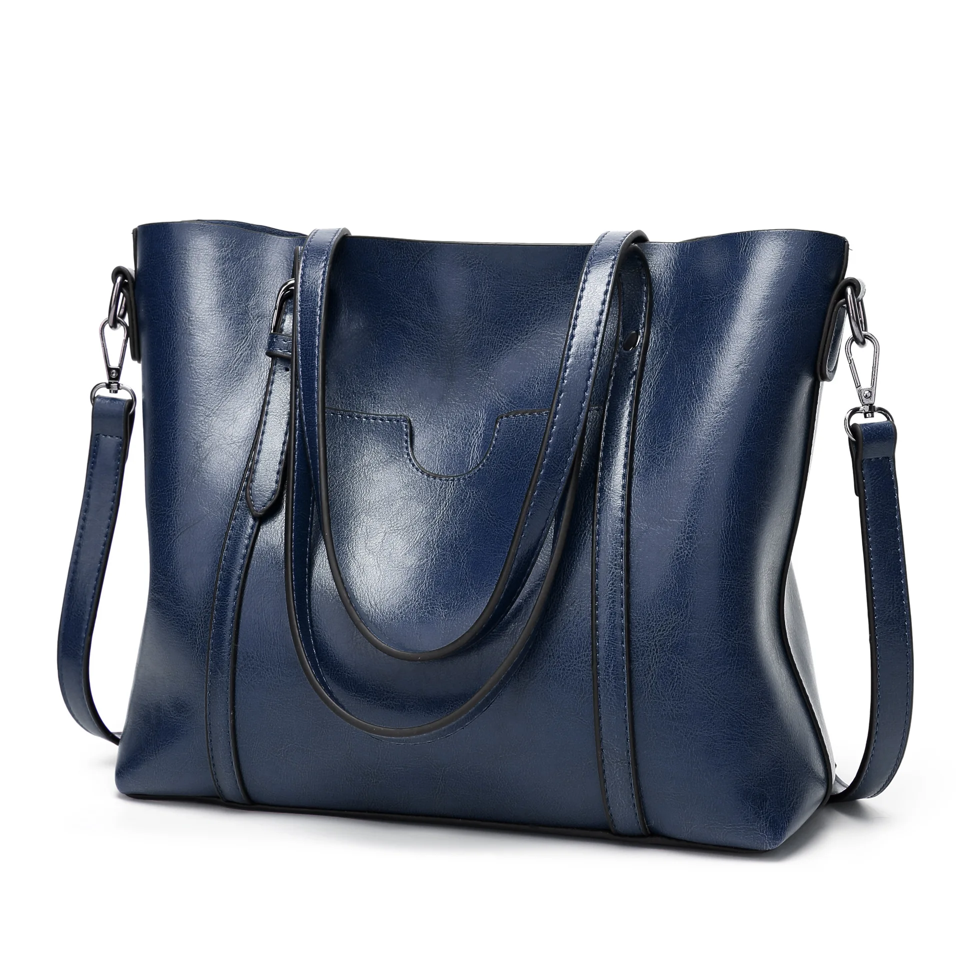 Vintage Waxing Leather Shoulder Bags for Women Large Capacity Solid Colour Pu Leather Tote Bag Ladies Commuter Shopping Bag
Vintage Waxing Leather Shoulder Bags for Women Large Capacity Solid Colour Pu Leather Tote Bag Ladies Commuter Shopping Bag