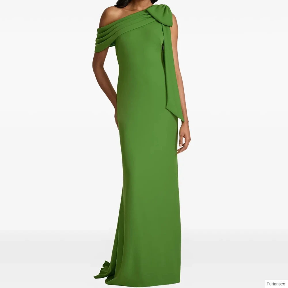 Mermaid Women's Evening Dresses Floor-length One-shoulder Sleeveless Prom Gown Fashion Pleat Bow Simple Draped Customized Gowns
Mermaid Women's Evening Dresses Floor-length One-shoulder Sleeveless Prom Gown Fashion Pleat Bow Simple Draped Customized Gowns