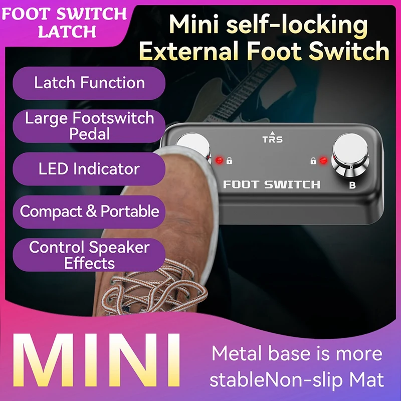 Amplifier External Foot Switch Audio DUAL SWITCH Double Switch Double Pedal Momentary Switch
Amplifier External Foot Switch Audio DUAL SWITCH Double Switch Double Pedal Momentary Switch