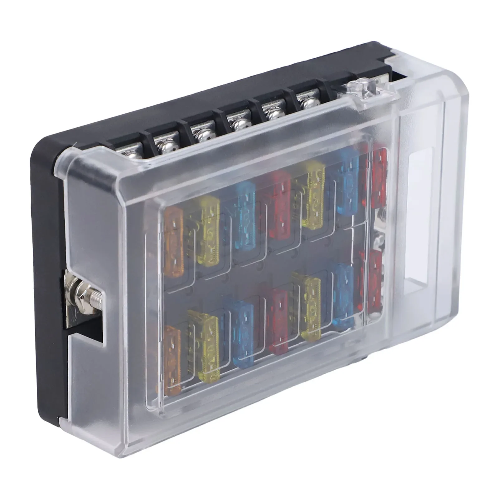 Для транспортных средств 12 В блок предохранителей, улучшение электрической системы, черный индикатор, многофункциональный инструмент «сделай сам», огнестойкий
Для транспортных средств 12 В блок предохранителей, улучшение электрической системы, черный индикатор, многофункциональный инструмент «сделай сам», огнестойкий